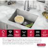 imageDELTA FAUCET Delta Marca 30 inch DropIn Undermount Stainless Steel Single Bowl Kitchen Sink with Accessories23 inch