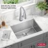 imageDELTA FAUCET Delta Marca 30 inch DropIn Undermount Stainless Steel Single Bowl Kitchen Sink with Accessories24 Inch