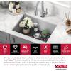 imageDELTA FAUCET Delta Marca 30 inch DropIn Undermount Stainless Steel Single Bowl Kitchen Sink with Accessories24 Inch