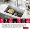 imageDELTA FAUCET Delta Marca 30 inch DropIn Undermount Stainless Steel Single Bowl Kitchen Sink with Accessories26 Inch