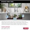 imageDELTA FAUCET Delta Marca 30 inch DropIn Undermount Stainless Steel Single Bowl Kitchen Sink with Accessories26 Inch