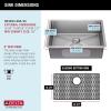 imageDELTA FAUCET Delta Marca 30 inch DropIn Undermount Stainless Steel Single Bowl Kitchen Sink with Accessories26 Inch