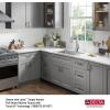 imageDELTA FAUCET Delta Marca 30 inch DropIn Undermount Stainless Steel Single Bowl Kitchen Sink with Accessories26 Inch