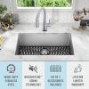 imageDELTA FAUCET Delta Marca 30 inch DropIn Undermount Stainless Steel Single Bowl Kitchen Sink with Accessories30 Inch