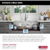 imageDELTA FAUCET Delta Marca 30 inch DropIn Undermount Stainless Steel Single Bowl Kitchen Sink with Accessories30 Inch