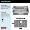 imageDELTA FAUCET Delta Marca 30 inch DropIn Undermount Stainless Steel Single Bowl Kitchen Sink with Accessories30 Inch