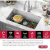 imageDELTA FAUCET Delta Marca 30 inch DropIn Undermount Stainless Steel Single Bowl Kitchen Sink with Accessories30 Inch