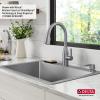 imageDELTA FAUCET Delta Marca 30 inch DropIn Undermount Stainless Steel Single Bowl Kitchen Sink with Accessories30in