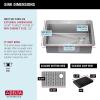 imageDELTA FAUCET Delta Marca 30 inch DropIn Undermount Stainless Steel Single Bowl Kitchen Sink with Accessories30in