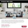imageDELTA FAUCET Delta Marca 30 inch DropIn Undermount Stainless Steel Single Bowl Kitchen Sink with Accessories30in