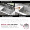 imageDELTA FAUCET Delta Marca 30 inch DropIn Undermount Stainless Steel Single Bowl Kitchen Sink with Accessories30in