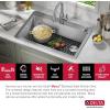 imageDELTA FAUCET Delta Marca 30 inch DropIn Undermount Stainless Steel Single Bowl Kitchen Sink with Accessories30in