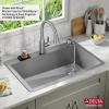 imageDELTA FAUCET Delta Marca 33 inch DropIn Undermount Stainless Steel Single Bowl Kitchen Sink with Accessories