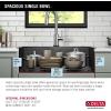 imageDELTA FAUCET Delta Rivet 30 Inch Black Stainless Steel DropIn Top Mount 16 Gauge Workstation Kitchen Sink Single Bowl in PVD Gunmetal Finish with WorkFlow Ledge and Accessories 95A9031T30SGSGunmetal