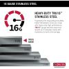 imageDELTA FAUCET Delta Rivet 30 Inch Black Stainless Steel DropIn Top Mount 16 Gauge Workstation Kitchen Sink Single Bowl in PVD Gunmetal Finish with WorkFlow Ledge and Accessories 95A9031T30SGSStainless Steel