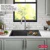 imageDELTA FAUCET Delta Rivet 30 Inch Black Stainless Steel DropIn Top Mount 16 Gauge Workstation Kitchen Sink Single Bowl in PVD Gunmetal Finish with WorkFlow Ledge and Accessories 95A9031T30SGSGunmetal