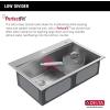 imageDELTA FAUCET Delta Rivet 30 Inch Black Stainless Steel DropIn Top Mount 16 Gauge Workstation Kitchen Sink Single Bowl in PVD Gunmetal Finish with WorkFlow Ledge and Accessories 95A9031T30SGSStainless Steel