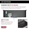 imageDELTA FAUCET Delta Rivet 30 Inch Black Stainless Steel DropIn Top Mount 16 Gauge Workstation Kitchen Sink Single Bowl in PVD Gunmetal Finish with WorkFlow Ledge and Accessories 95A9031T30SGSGunmetal