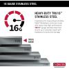 imageDELTA FAUCET Delta Rivet 30 Inch Black Stainless Steel DropIn Top Mount 16 Gauge Workstation Kitchen Sink Single Bowl in PVD Gunmetal Finish with WorkFlow Ledge and Accessories 95A9031T30SGSStainless Steel