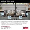 imageDELTA FAUCET Delta Rivet 30 Inch Black Stainless Steel DropIn Top Mount 16 Gauge Workstation Kitchen Sink Single Bowl in PVD Gunmetal Finish with WorkFlow Ledge and Accessories 95A9031T30SGSStainless Steel