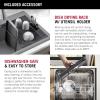 imageDELTA FAUCET Everest 30inch Granite Composite Workstation Kitchen Sink Undermount Single Bowl with WorkFlow Ledge and Accessories in Dark Grey 75B93330SDGDark Grey