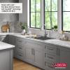 imageDELTA FAUCET Everest 30inch Granite Composite Workstation Kitchen Sink Undermount Single Bowl with WorkFlow Ledge and Accessories in Dark Grey 75B93330SDGDark Grey