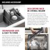 imageDELTA FAUCET Everest 30inch Granite Composite Workstation Kitchen Sink Undermount Single Bowl with WorkFlow Ledge and Accessories in Dark Grey 75B93330SDGDark Grey