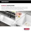 imageDELTA FAUCET Everest 30inch Granite Composite Workstation Kitchen Sink Undermount Single Bowl with WorkFlow Ledge and Accessories in Dark Grey 75B93330SDGWhite