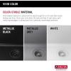 imageDELTA FAUCET Everest 30inch Granite Composite Workstation Kitchen Sink Undermount Single Bowl with WorkFlow Ledge and Accessories in Dark Grey 75B93330SDGBlack