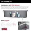 imageDELTA FAUCET Everest 30inch Granite Composite Workstation Kitchen Sink Undermount Single Bowl with WorkFlow Ledge and Accessories in Dark Grey 75B93330SDGDark Grey