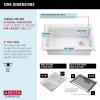 imageDELTA FAUCET Everest 30inch Granite Composite Workstation Kitchen Sink Undermount Single Bowl with WorkFlow Ledge and Accessories in Dark Grey 75B93330SDGWhite