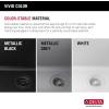 imageDELTA FAUCET Everest 30inch Granite Composite Workstation Kitchen Sink Undermount Single Bowl with WorkFlow Ledge and Accessories in Dark Grey 75B93330SDGDark Grey