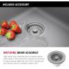 imageDELTA FAUCET Everest 30inch Granite Composite Workstation Kitchen Sink Undermount Single Bowl with WorkFlow Ledge and Accessories in Dark Grey 75B93330SDGDark Grey