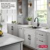 imageDELTA FAUCET Everest 30inch Granite Composite Workstation Kitchen Sink Undermount Single Bowl with WorkFlow Ledge and Accessories in Dark Grey 75B93330SDGBlack
