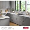 imageDELTA FAUCET Everest 30inch Granite Composite Workstation Kitchen Sink Undermount Single Bowl with WorkFlow Ledge and Accessories in Dark Grey 75B93330SDGDark Grey