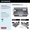 imageDELTA FAUCET Everest 30inch Granite Composite Workstation Kitchen Sink Undermount Single Bowl with WorkFlow Ledge and Accessories in Dark Grey 75B93330SDGDark Grey