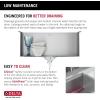 imageDELTA FAUCET Rivet 23inch Workstation Kitchen Sink Undermount 16 Gauge Stainless Steel Single Bowl with WorkFlow Ledge and Kit of 5 Accessories 95B903123SSS