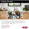 imageDELTA FAUCET Rivet 24inch Workstation Laundry Utility Kitchen Sink Undermount 16 Gauge Stainless Steel Single Bowl with WorkFlow Ledge and a Kit of 5 Accessories 95B903124SLSS