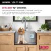 imageDELTA FAUCET Rivet 24inch Workstation Laundry Utility Kitchen Sink Undermount 16 Gauge Stainless Steel Single Bowl with WorkFlow Ledge and a Kit of 5 Accessories 95B903124SLSS