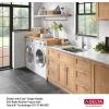imageDELTA FAUCET Rivet 24inch Workstation Laundry Utility Kitchen Sink Undermount 16 Gauge Stainless Steel Single Bowl with WorkFlow Ledge and a Kit of 5 Accessories 95B903124SLSS
