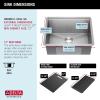 imageDELTA FAUCET Rivet 24inch Workstation Laundry Utility Kitchen Sink Undermount 16 Gauge Stainless Steel Single Bowl with WorkFlow Ledge and a Kit of 5 Accessories 95B903124SLSS
