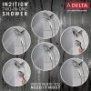 imageDelta Faucet Arvo 14 Series SingleHandle Shower Faucet Shower Trim Kit with 4Spray In2ition 2in1 Dual Hand Held Shower Head with Hose Matte Black 142840BLI Valve IncludedChrome