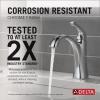imageDelta Faucet Arvo Matte Black Bathroom Faucet Single Hole Bathroom Faucet Black Single Handle Bathroom Faucet Bathroom Sink Faucet Drain Assembly Included Matte Black 15840LFBLChrome