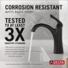 imageDelta Faucet Arvo Matte Black Bathroom Faucet Single Hole Bathroom Faucet Black Single Handle Bathroom Faucet Bathroom Sink Faucet Drain Assembly Included Matte Black 15840LFBLMatte Black