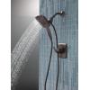 imageDelta Faucet Ashlyn 17 Series DualFunction Shower Trim Kit with 2Spray TouchClean In2ition 2in1 Hand Held Shower Head with Hose Matte Black T17264BLI Valve Not IncludedVenetian Bronze