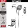 imageDelta Faucet Ashlyn 17 Series DualFunction Shower Trim Kit with 2Spray TouchClean In2ition 2in1 Hand Held Shower Head with Hose Matte Black T17264BLI Valve Not IncludedChrome