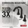 imageDelta Faucet Esato Widespread Bathroom Faucet Brushed Nickel Bathroom Faucet 3 Hole Bathroom Sink Faucet Drain Assembly SpotShield Brushed Nickel 35897LFSPMatte Black