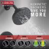 imageDelta Faucet Nicoli 14 Series SingleHandle Tub and Shower Trim Kit Shower Faucet with 5Spray H2Okinetic Shower Head Champagne Bronze 144749CZ Shower Valve IncludedMatte Black