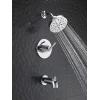 imageDelta Faucet Nicoli 14 Series SingleHandle Tub and Shower Trim Kit Shower Faucet with 5Spray H2Okinetic Shower Head Champagne Bronze 144749CZ Shower Valve IncludedChrome