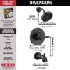 imageDelta Faucet Trinsic 14 Series SingleFunction Matte Black Tub and Shower Faucet Set Delta H2Okinetic Shower Valve Trim Kit Shower Faucet Set Matte Black T14459BL with Valve Not IncludedMatte Black